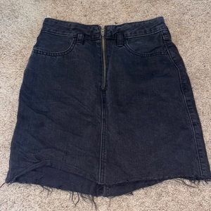 Black Denim skirt